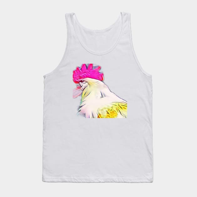 Murphy the Rooster Tank Top by Pastoress Smith